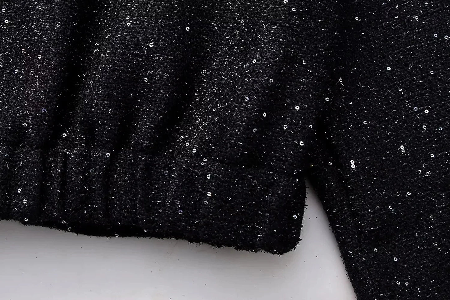 Shiny Sequin Jacket - Y2K Gold Stand Collar Coat for Women - ZOOMNSTORE