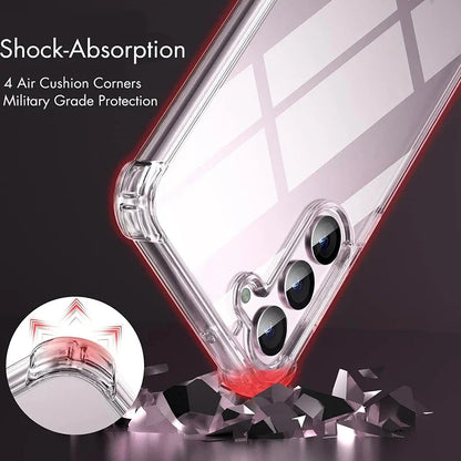 Hybrid Shockproof Case for Samsung Galaxy S25 FE S24 S23 S21 S22 Plus Ultra  Clear Hard Case for Samsung A56 A36 A54 A34 A53 A33 - ZOOMNSTORE