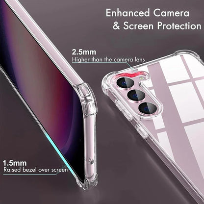 Hybrid Shockproof Case for Samsung Galaxy S25 FE S24 S23 S21 S22 Plus Ultra  Clear Hard Case for Samsung A56 A36 A54 A34 A53 A33 - ZOOMNSTORE