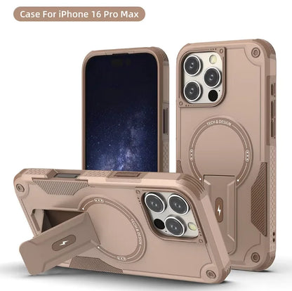 Shockproof Magnetic Phone Case with Stand for iPhone 151617 Pro Max Plus - ZOOMNSTORE