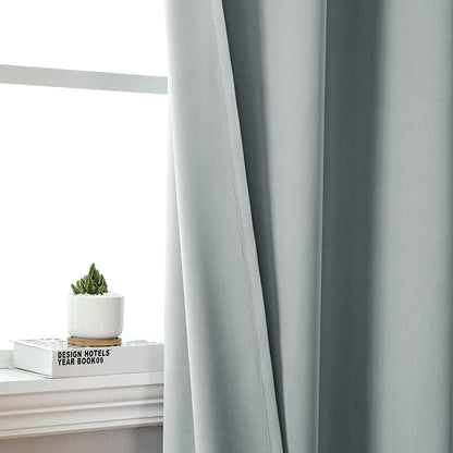 Solid Short Blackout Curtain - Small Kitchen  Bathroom Decor with UV Protection - ZOOMNSTORE