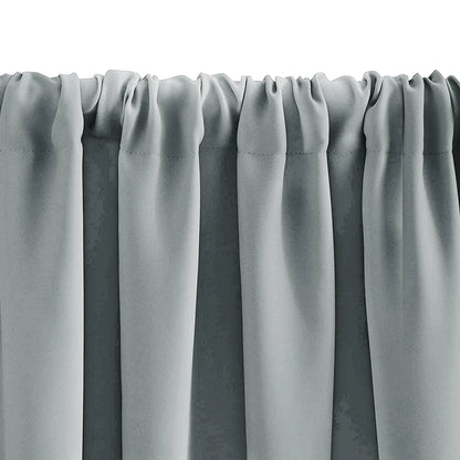 Solid Short Blackout Curtain - Small Kitchen  Bathroom Decor with UV Protection - ZOOMNSTORE