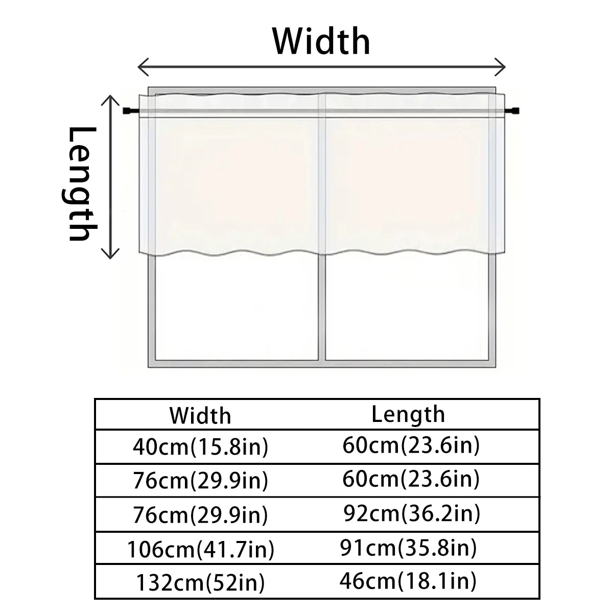 Solid Short Blackout Curtain - Small Kitchen  Bathroom Decor with UV Protection - ZOOMNSTORE