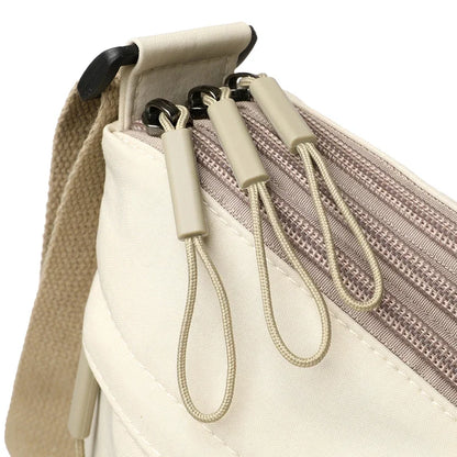 Shoulder Crossbody Bag - Women's Canvas Handbag With Multi-Pocket Purse & Zipper Closure - ZOOMNSTORE