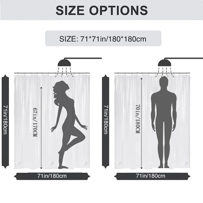 Lightweight Waterproof Shower Curtain Liner with Magnets  Rustproof Grommets - ZOOMNSTORE