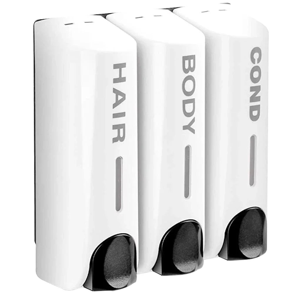 350ML Shower and Lotion Dispenser Waterproof Shampoo Shower Gel Container Wall Mount with Clear Window for Home Hotel Restaurant - ZOOMNSTORE