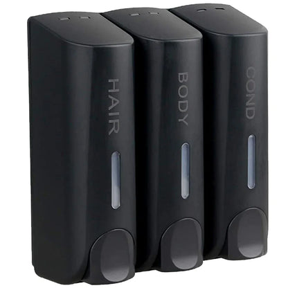 350ML Shower and Lotion Dispenser Waterproof Shampoo Shower Gel Container Wall Mount with Clear Window for Home Hotel Restaurant - ZOOMNSTORE