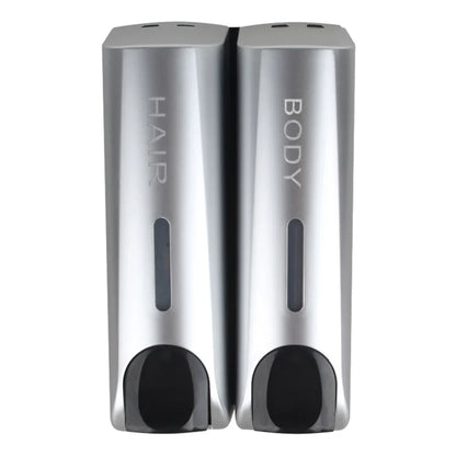 350ML Shower and Lotion Dispenser Waterproof Shampoo Shower Gel Container Wall Mount with Clear Window for Home Hotel Restaurant - ZOOMNSTORE