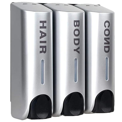 350ML Shower and Lotion Dispenser Waterproof Shampoo Shower Gel Container Wall Mount with Clear Window for Home Hotel Restaurant - ZOOMNSTORE