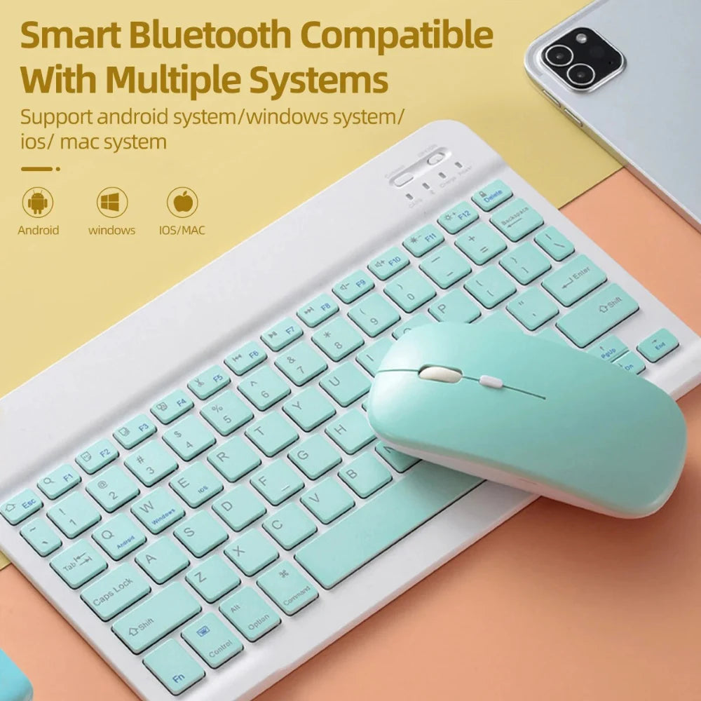 Silent Bluetooth Mouse Marcaron Computer Laptop Optical Mouse Wireless for iPad Samsung Tablet Universal Mice Noiseless - ZOOMNSTORE