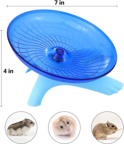 Silent Hamster Wheel | Non Slip Hamster Running Disc for Small Pets & Hermit Crabs - ZOOMNSTORE