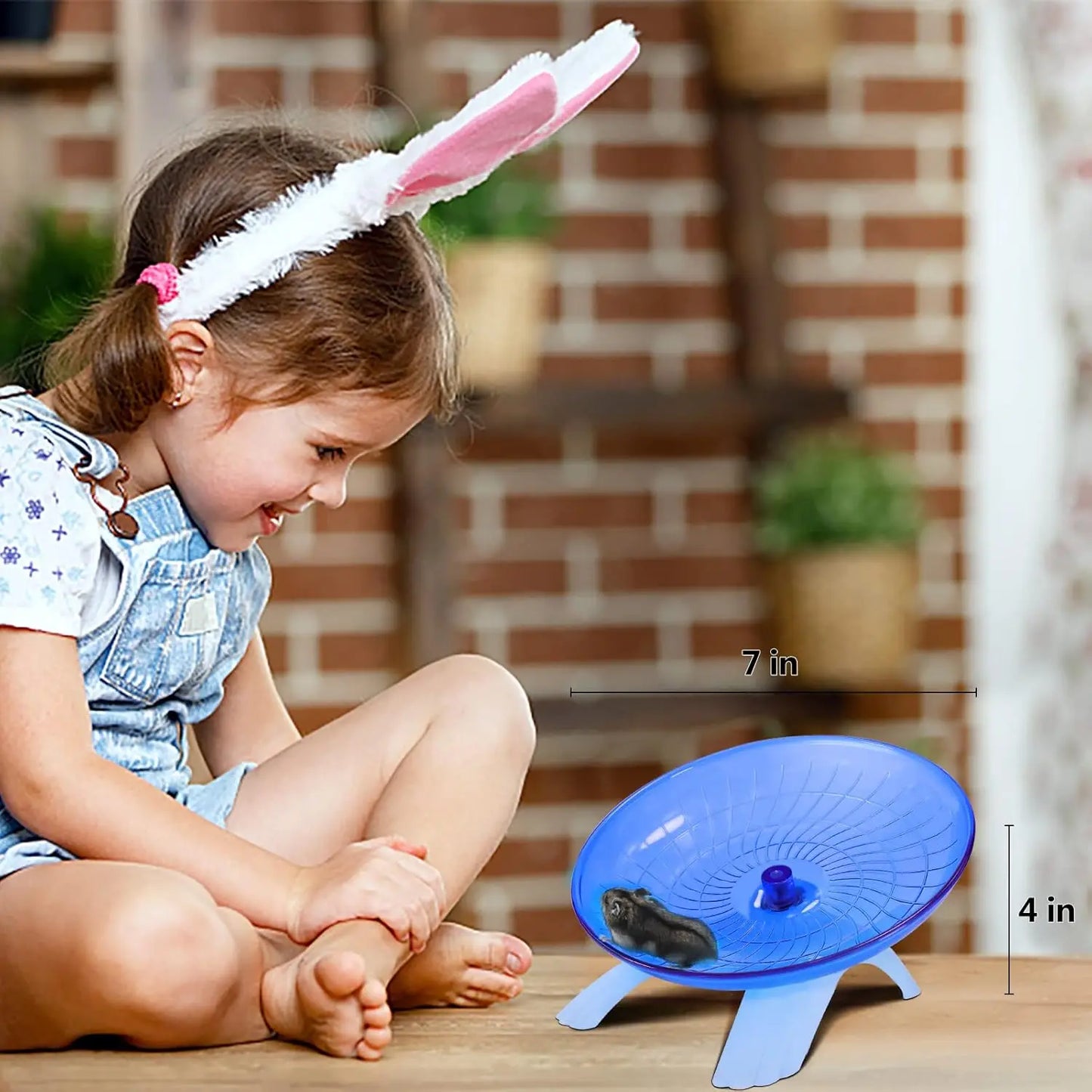 Silent Hamster Wheel | Non Slip Hamster Running Disc for Small Pets & Hermit Crabs - ZOOMNSTORE