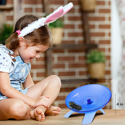 Silent Hamster Wheel | Non Slip Hamster Running Disc for Small Pets & Hermit Crabs - ZOOMNSTORE