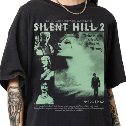 Silent Hill II T-Shirt – Vintage 90s Bootleg Style James Sunderland Shirt | Cotton Casual Tee - ZOOMNSTORE