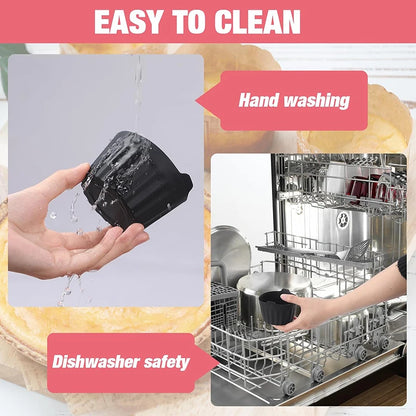 Silicone Air Fryer Mold | Eco Friendly Bakeware - Muffin Cup & Egg Tart Mold Set - ZOOMNSTORE