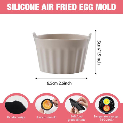 Silicone Air Fryer Mold | Eco Friendly Bakeware - Muffin Cup & Egg Tart Mold Set - ZOOMNSTORE