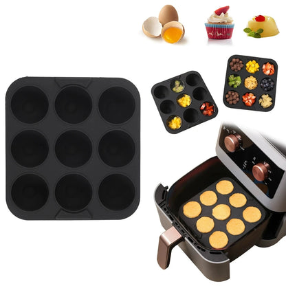 Silicone Air Fryer Tray - Non-Stick Baking Molds & Grill Rack for COSORI 5.5L, 6L - ZOOMNSTORE