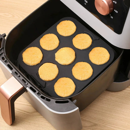 Silicone Air Fryer Tray - Non-Stick Baking Molds & Grill Rack for COSORI 5.5L, 6L - ZOOMNSTORE