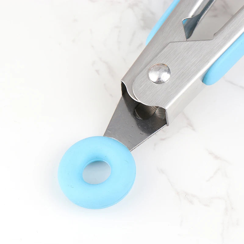 Silicone BBQ Grilling Tongs - Non-Stick Stainless Steel Kitchen Tools - ZOOMNSTORE