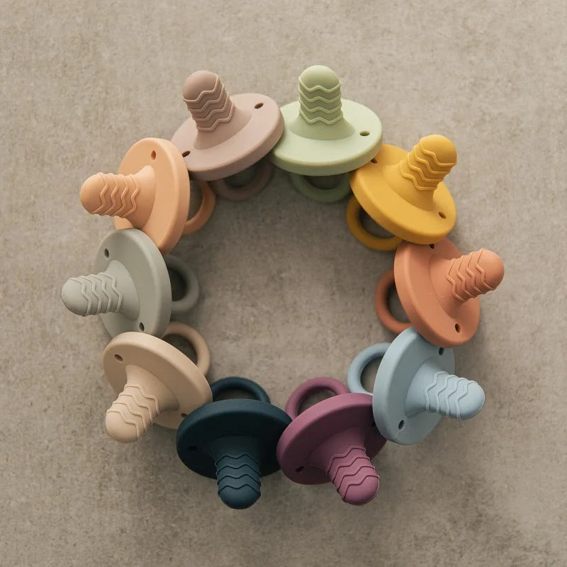 Silicone Baby Pacifier – BPA Free Food Grade Chewable Nursing Teething Aid - ZOOMNSTORE