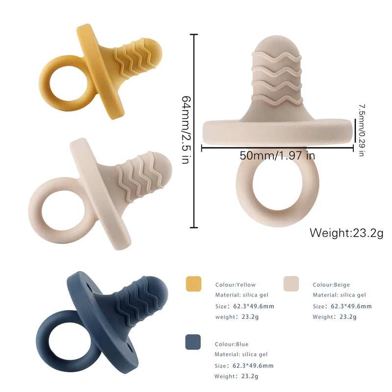 Silicone Baby Pacifier – BPA Free Food Grade Chewable Nursing Teething Aid - ZOOMNSTORE