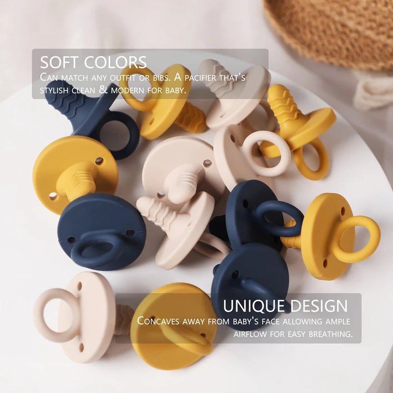 Silicone Baby Pacifier – BPA Free Food Grade Chewable Nursing Teething Aid - ZOOMNSTORE