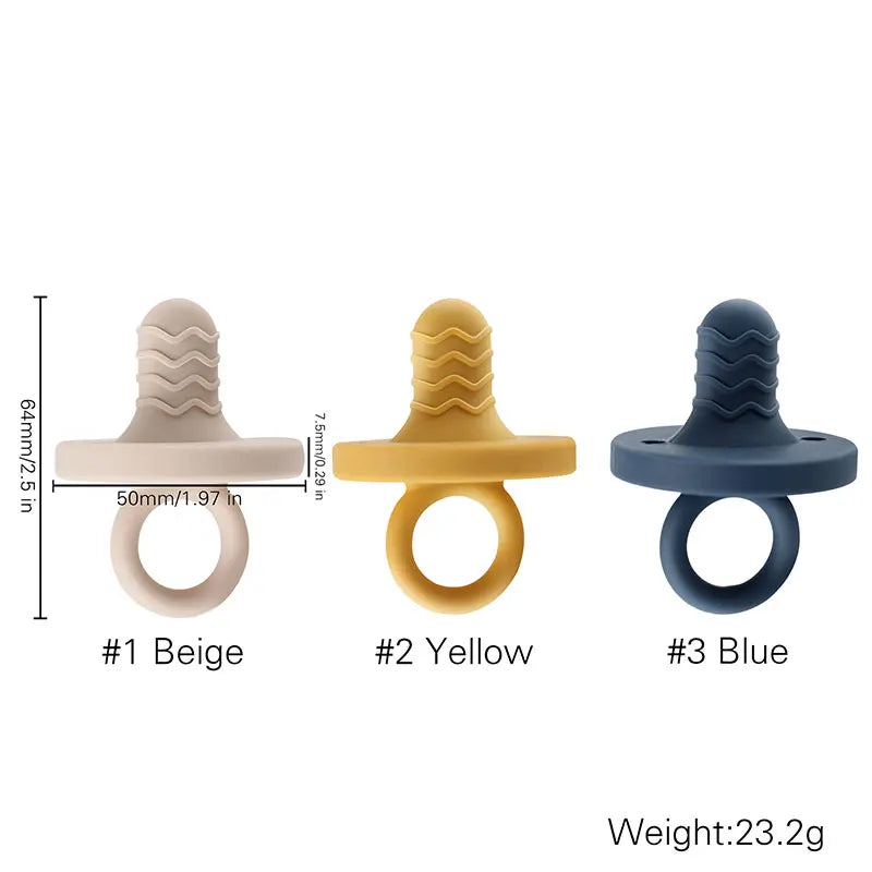 Silicone Baby Pacifier – BPA Free Food Grade Chewable Nursing Teething Aid - ZOOMNSTORE