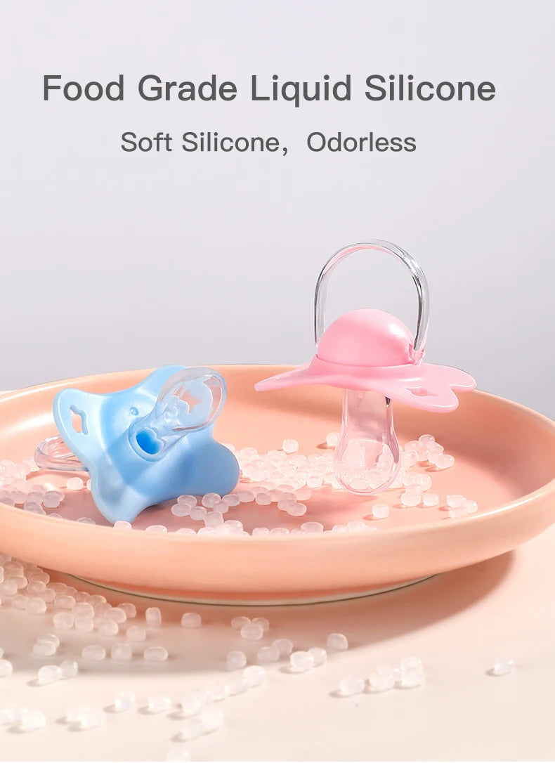 Silicone Baby Pacifier - Butterfly Thumb Shape Soothing Toddler Teether BPA Free - ZOOMNSTORE
