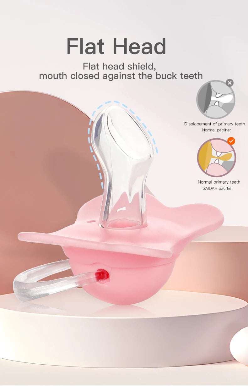 Silicone Baby Pacifier - Butterfly Thumb Shape Soothing Toddler Teether BPA Free - ZOOMNSTORE
