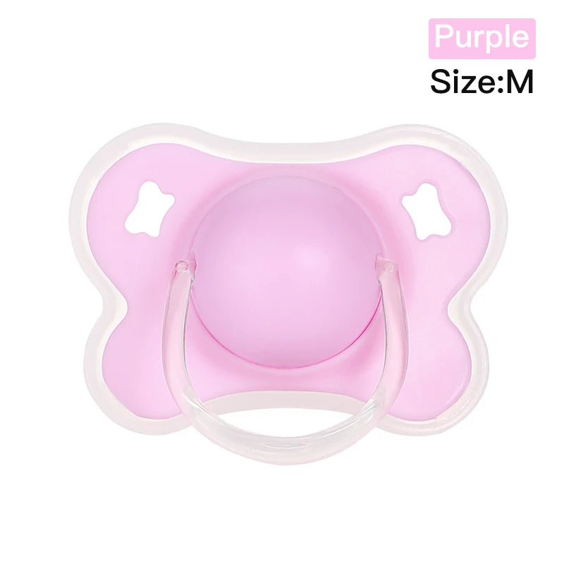 Silicone Baby Pacifier - Butterfly Thumb Shape Soothing Toddler Teether BPA Free - ZOOMNSTORE