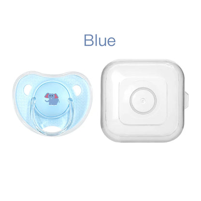 Silicone Baby Pacifier - Cartoon Pattern Thumb Shape Toddler Teething Soother - ZOOMNSTORE