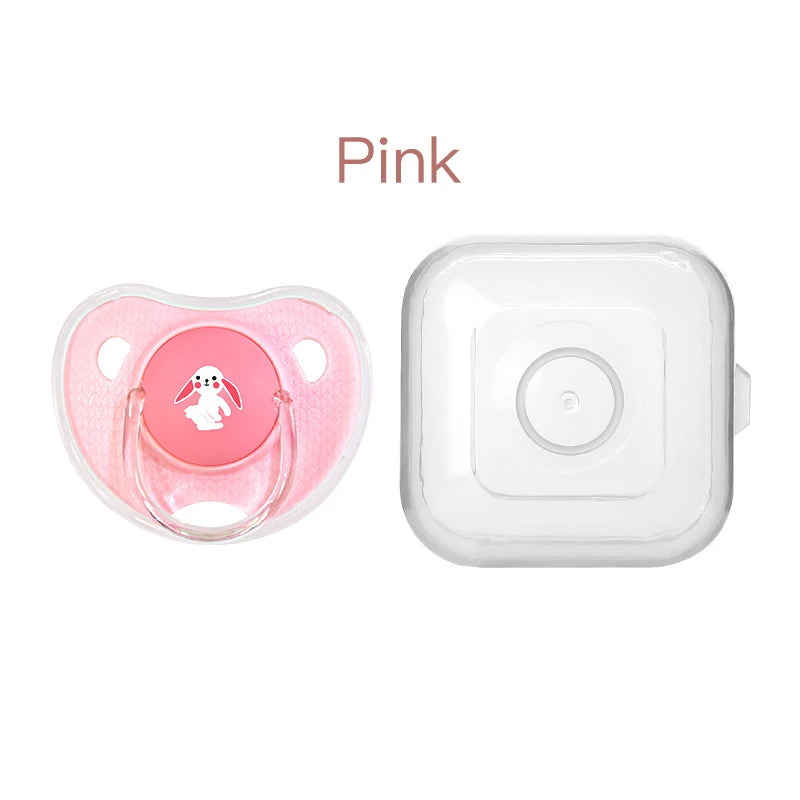 Silicone Baby Pacifier - Cartoon Pattern Thumb Shape Toddler Teething Soother - ZOOMNSTORE