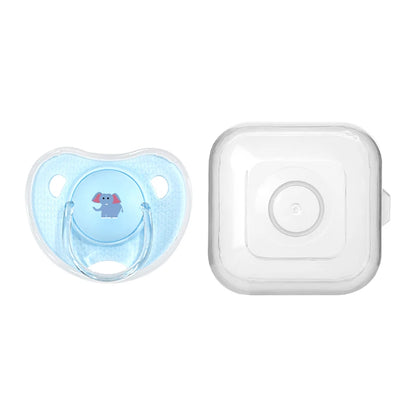 Silicone Baby Pacifier - Cartoon Pattern Thumb Shape Toddler Teething Soother - ZOOMNSTORE