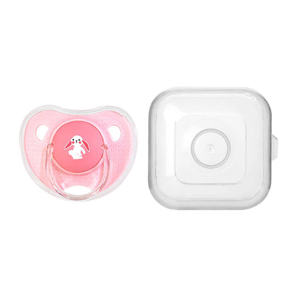 Silicone Baby Pacifier - Cartoon Pattern Thumb Shape Toddler Teething Soother - ZOOMNSTORE