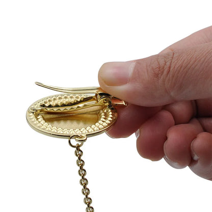 Silicone Baby Pacifier - Newborn Pacifier With Gold Bling Chain Clip | BPA Free Infant Nipple - ZOOMNSTORE