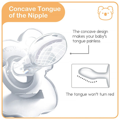 Silicone Baby Pacifier - TYRY.HU Koala Soother, BPA Free Food Grade Silicone Nipple - ZOOMNSTORE