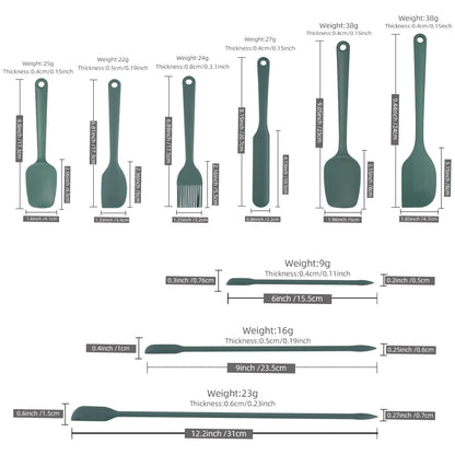 Silicone Bakeware Spatula Set - 69 Pieces Non-Stick Heat Resistant Food Grade Cooking Tools - ZOOMNSTORE