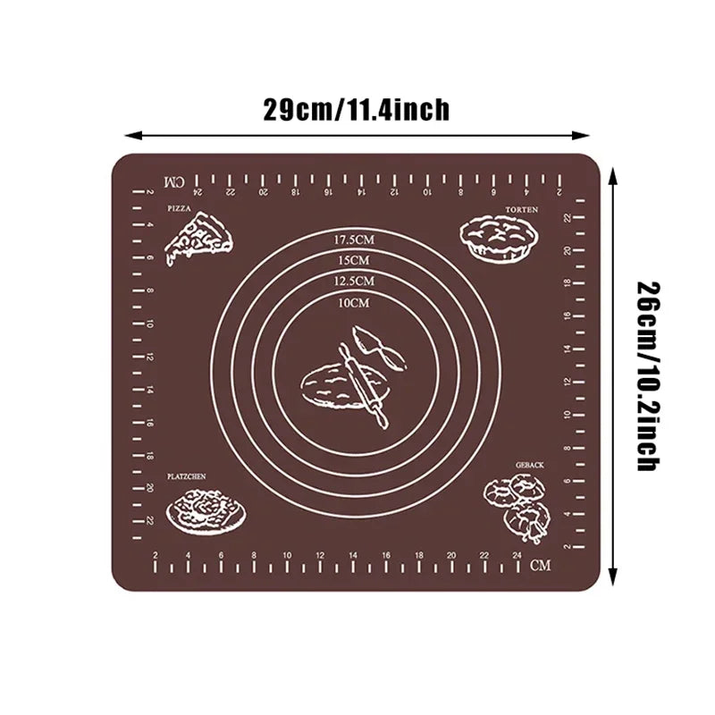 Silicone Baking Mat – Kitchen Kneading Mat Non-Stick Dough Pad Oven Safe - ZOOMNSTORE