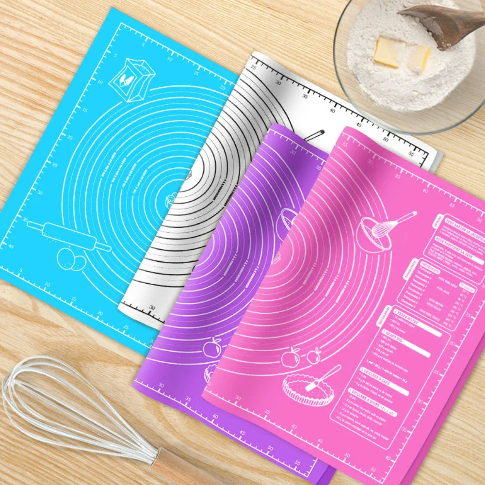 Silicone Baking Mat - Non Stick Dough Rolling Mat With Scale, Eco Friendly Kitchen Tools - ZOOMNSTORE