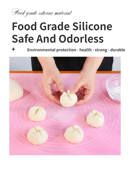 Silicone Baking Mat - Non Stick Dough Rolling Mat With Scale, Eco Friendly Kitchen Tools - ZOOMNSTORE