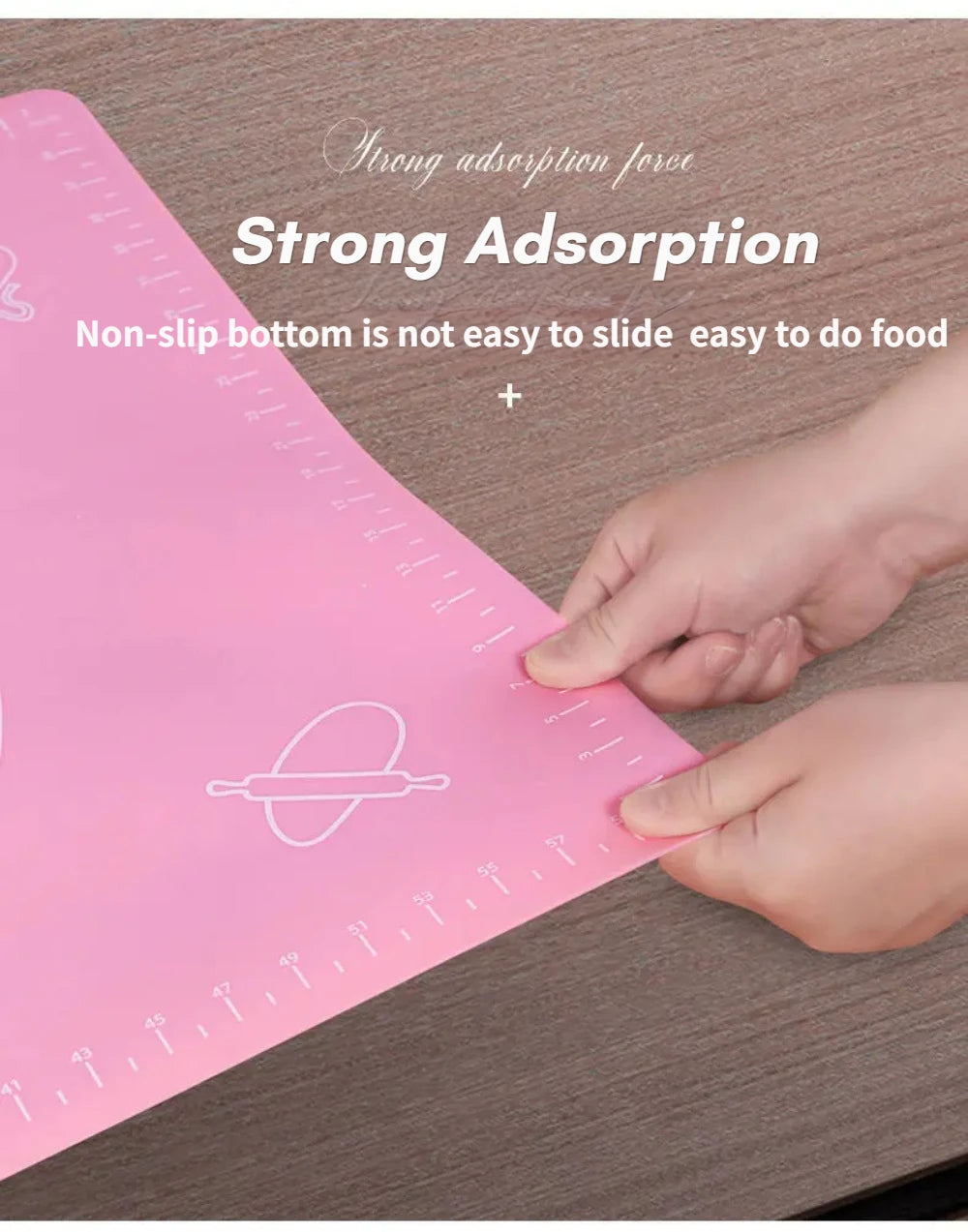Silicone Baking Mat - Non Stick Dough Rolling Mat With Scale, Eco Friendly Kitchen Tools - ZOOMNSTORE