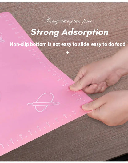 Silicone Baking Mat - Non Stick Dough Rolling Mat With Scale, Eco Friendly Kitchen Tools - ZOOMNSTORE