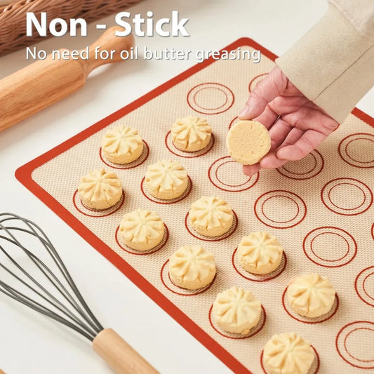 Silicone Baking Mat - Nonstick Macaron Pastry Sheet | Professional Bake Pan Liner - ZOOMNSTORE