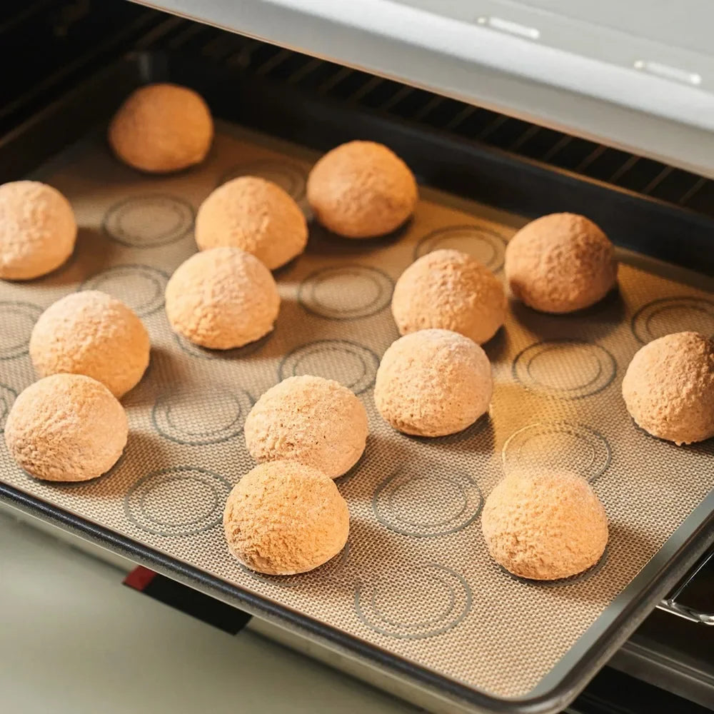 Silicone Baking Mat - Nonstick Macaron Pastry Sheet | Professional Bake Pan Liner - ZOOMNSTORE
