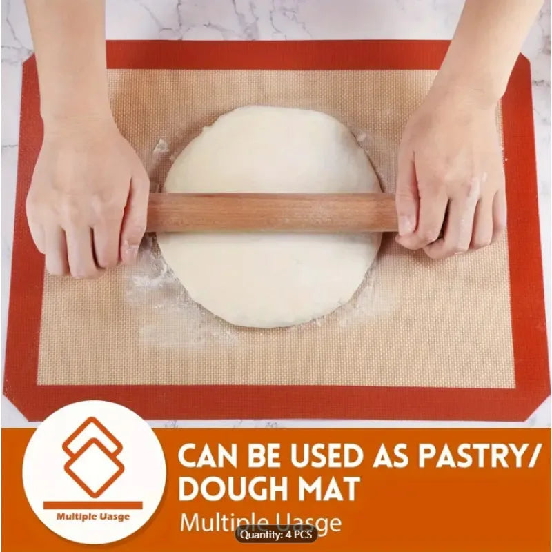 Silicone Baking Mat - Nonstick Macaron Pastry Sheet | Professional Bake Pan Liner - ZOOMNSTORE