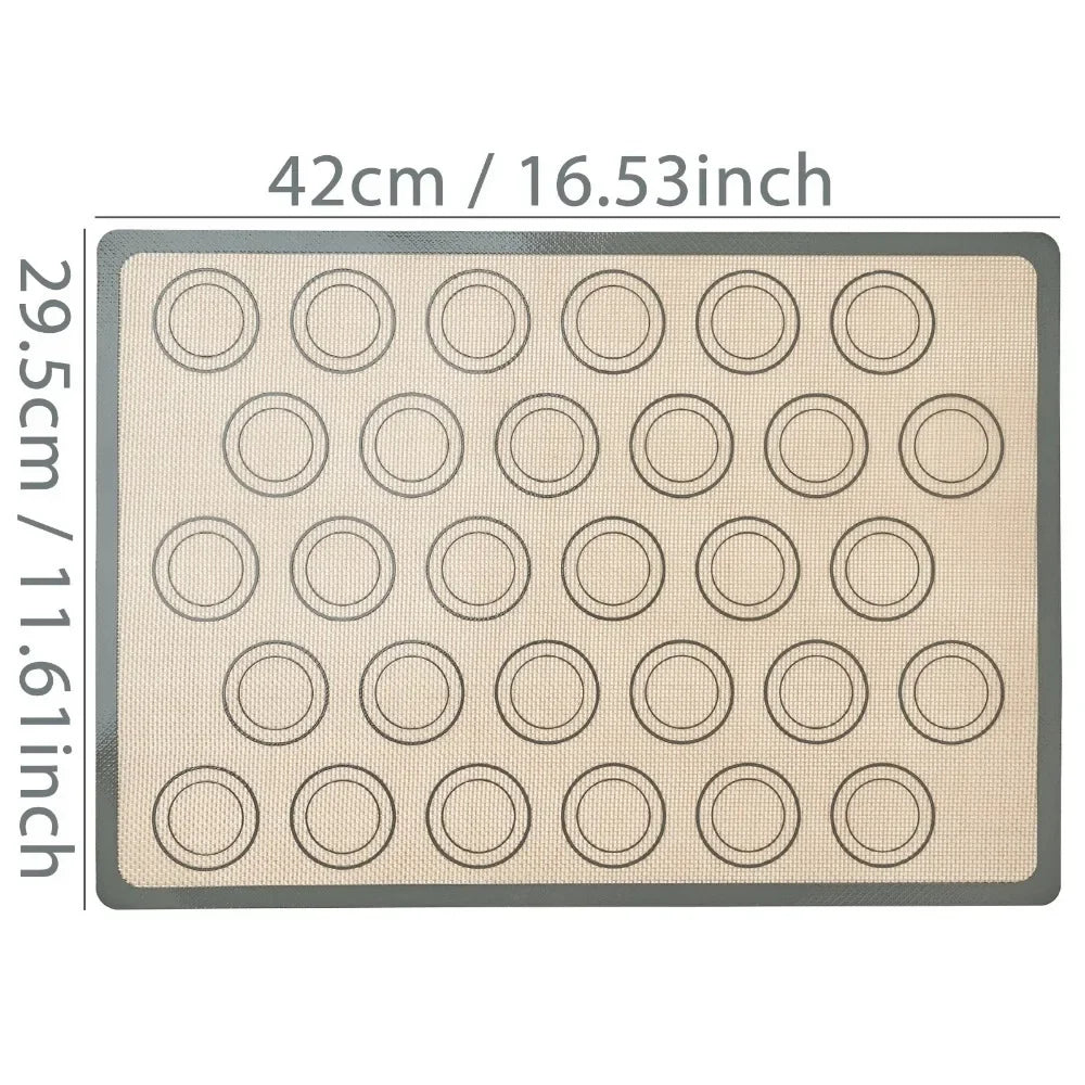 Silicone Baking Mat - Nonstick Macaron Pastry Sheet | Professional Bake Pan Liner - ZOOMNSTORE