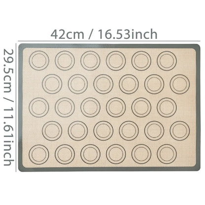 Silicone Baking Mat - Nonstick Macaron Pastry Sheet | Professional Bake Pan Liner - ZOOMNSTORE