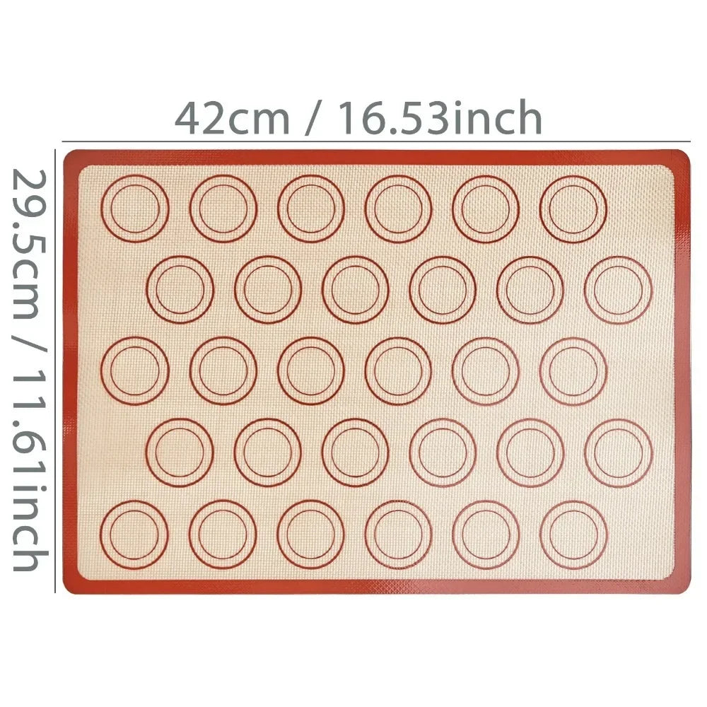 Silicone Baking Mat - Nonstick Macaron Pastry Sheet | Professional Bake Pan Liner - ZOOMNSTORE