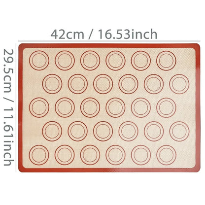Silicone Baking Mat - Nonstick Macaron Pastry Sheet | Professional Bake Pan Liner - ZOOMNSTORE