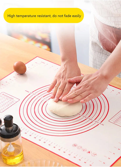 Silicone Baking Mat - Oversize Non Stick Pastry Rolling Mat For Pizza Dough - ZOOMNSTORE